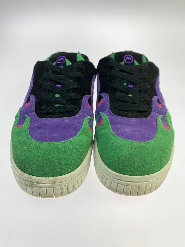 【中古品】【メンズ】 AIRWALK M×M×M エアウォーク マジカルモッシュミスフィッツ FLAME PATTERN SNEAKER AWC0007 フレイム パターン スニーカー メンズ シューズ 162-261018-em-33-min サイズ：27.0cm カラー：マルチカラー 万代Net店