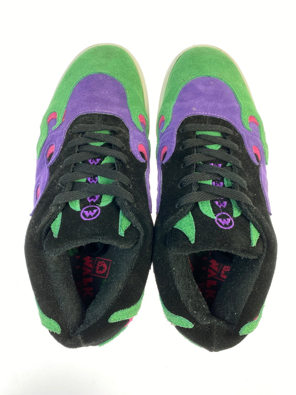 【中古品】【メンズ】 AIRWALK M×M×M エアウォーク マジカルモッシュミスフィッツ FLAME PATTERN SNEAKER AWC0007 フレイム パターン スニーカー メンズ シューズ 162-261018-em-33-min サイズ：27.0cm カラー：マルチカラー 万代Net店