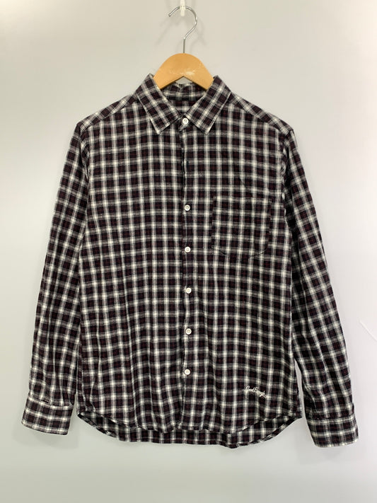 【中古品】【メンズ】 GOOD ENOUGH グッドイナフ CHECK SHIRT チェック 長袖シャツ メンズ トップス 142-261022-em-18-min サイズ：M カラー：ブラック系 万代Net店