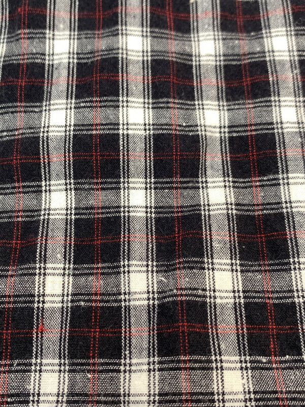 【中古品】【メンズ】 GOOD ENOUGH グッドイナフ CHECK SHIRT チェック 長袖シャツ メンズ トップス 142-261022-em-18-min サイズ：M カラー：ブラック系 万代Net店