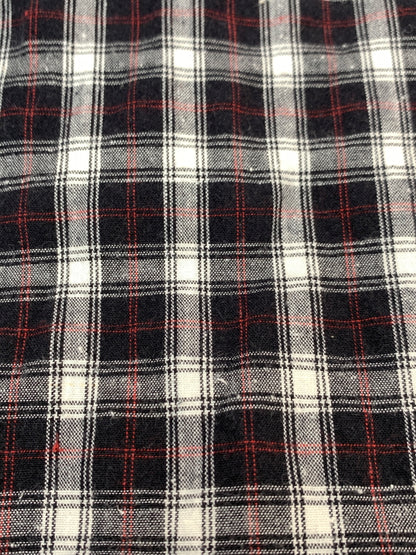 【中古品】【メンズ】 GOOD ENOUGH グッドイナフ CHECK SHIRT チェック 長袖シャツ メンズ トップス 142-261022-em-18-min サイズ：M カラー：ブラック系 万代Net店