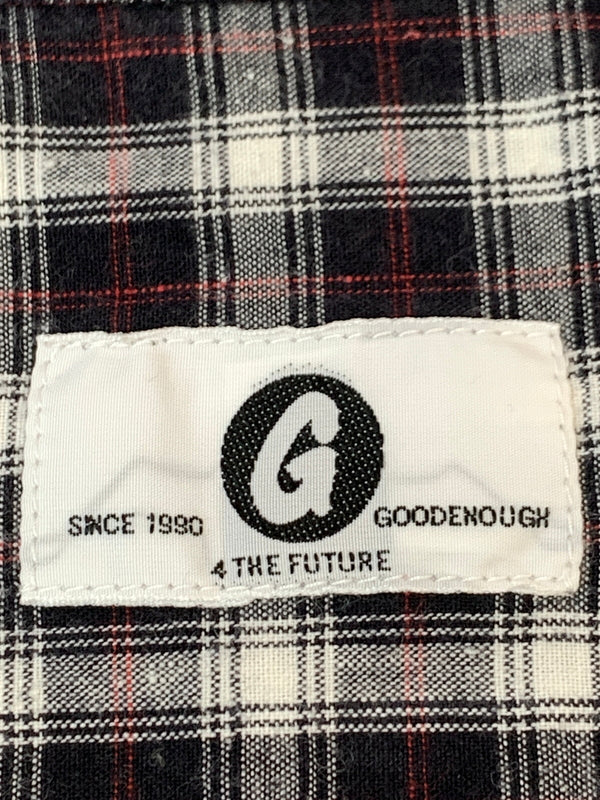 【中古品】【メンズ】 GOOD ENOUGH グッドイナフ CHECK SHIRT チェック 長袖シャツ メンズ トップス 142-261022-em-18-min サイズ：M カラー：ブラック系 万代Net店