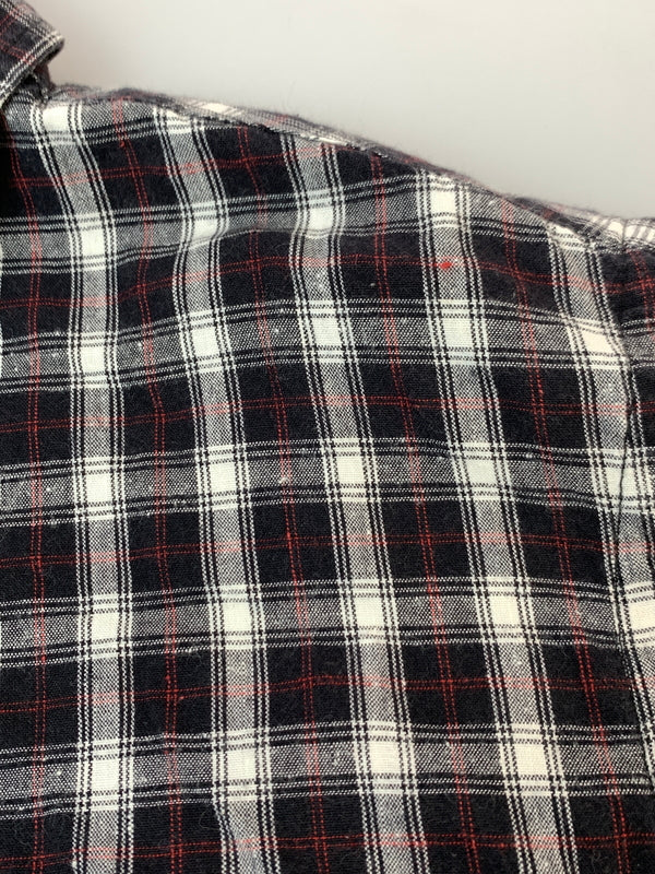 【中古品】【メンズ】 GOOD ENOUGH グッドイナフ CHECK SHIRT チェック 長袖シャツ メンズ トップス 142-261022-em-18-min サイズ：M カラー：ブラック系 万代Net店