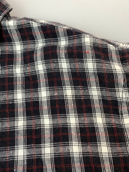 【中古品】【メンズ】 GOOD ENOUGH グッドイナフ CHECK SHIRT チェック 長袖シャツ メンズ トップス 142-261022-em-18-min サイズ：M カラー：ブラック系 万代Net店
