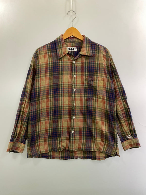 【中古品】【メンズ】 FINESSE フィネス CHECK SHIRT チェック シャツ メンズ 長袖シャツ トップス 142-261016-em-23-min サイズ：S カラー：マルチカラー 万代Net店