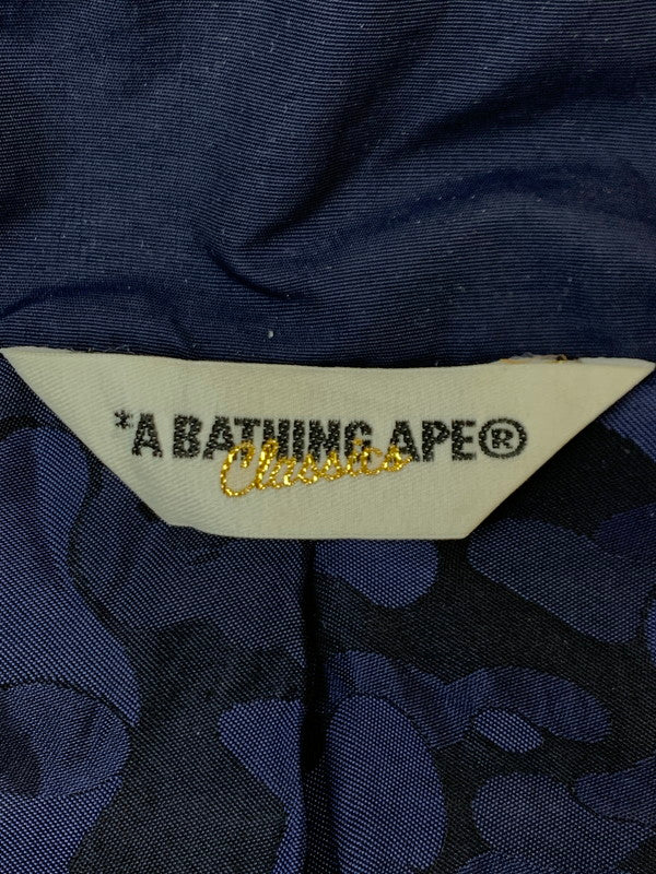 【中古品】【メンズ】 A BATHING APE アベイシングエイプ M-65 MILITARY JACKET ミリタリージャケット メンズ アウター 上着 142-261020-em-78-min サイズ：S カラー：ネイビー 万代Net店