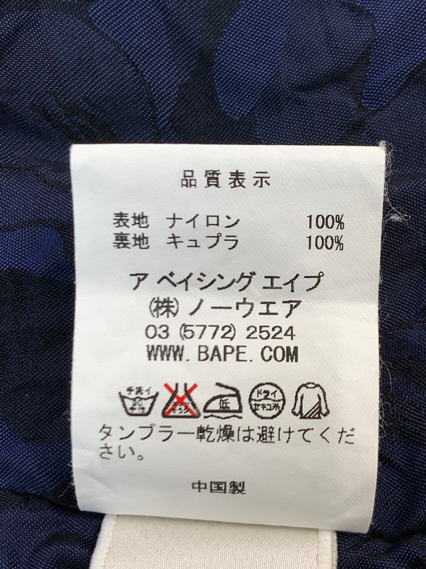 【中古品】【メンズ】 A BATHING APE アベイシングエイプ M-65 MILITARY JACKET ミリタリージャケット メンズ アウター 上着 142-261020-em-78-min サイズ：S カラー：ネイビー 万代Net店