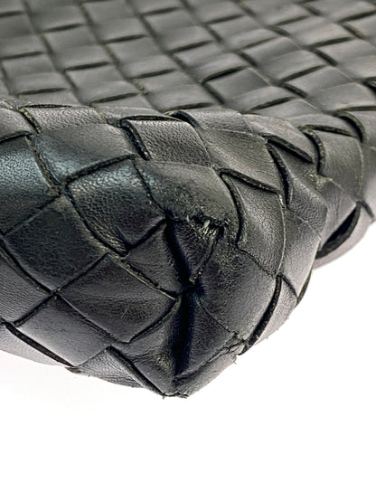 【現状渡し品】【レディース】 BOTTEGA VENETA ボッテガヴェネタ イントレチャート ショルダーバッグ レザー 編み込み 斜めがけ 鞄 カバン 180-261025-em-16-min カラー：ブラック 万代Net店