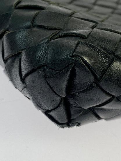 【現状渡し品】【レディース】 BOTTEGA VENETA ボッテガヴェネタ イントレチャート ショルダーバッグ レザー 編み込み 斜めがけ 鞄 カバン 180-261025-em-16-min カラー：ブラック 万代Net店