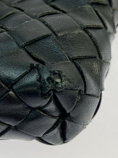 【現状渡し品】【レディース】 BOTTEGA VENETA ボッテガヴェネタ イントレチャート ショルダーバッグ レザー 編み込み 斜めがけ 鞄 カバン 180-261025-em-16-min カラー：ブラック 万代Net店