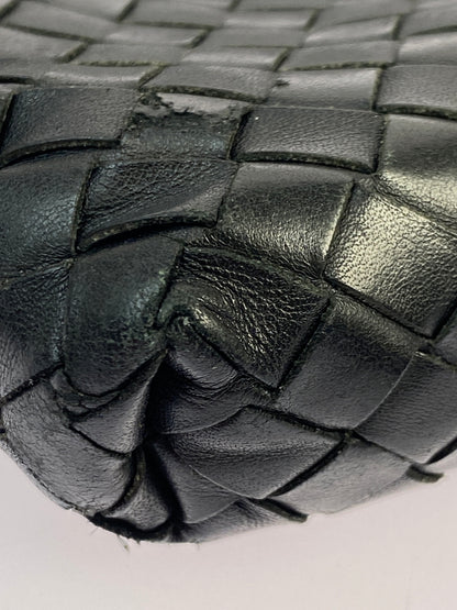 【現状渡し品】【レディース】 BOTTEGA VENETA ボッテガヴェネタ イントレチャート ショルダーバッグ レザー 編み込み 斜めがけ 鞄 カバン 180-261025-em-16-min カラー：ブラック 万代Net店