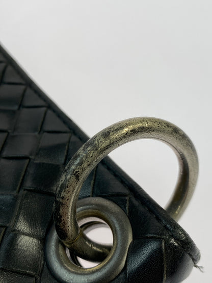【現状渡し品】【レディース】 BOTTEGA VENETA ボッテガヴェネタ イントレチャート ショルダーバッグ レザー 編み込み 斜めがけ 鞄 カバン 180-261025-em-16-min カラー：ブラック 万代Net店