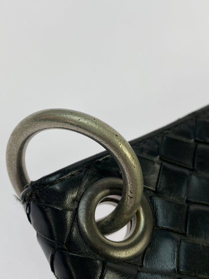 【現状渡し品】【レディース】 BOTTEGA VENETA ボッテガヴェネタ イントレチャート ショルダーバッグ レザー 編み込み 斜めがけ 鞄 カバン 180-261025-em-16-min カラー：ブラック 万代Net店
