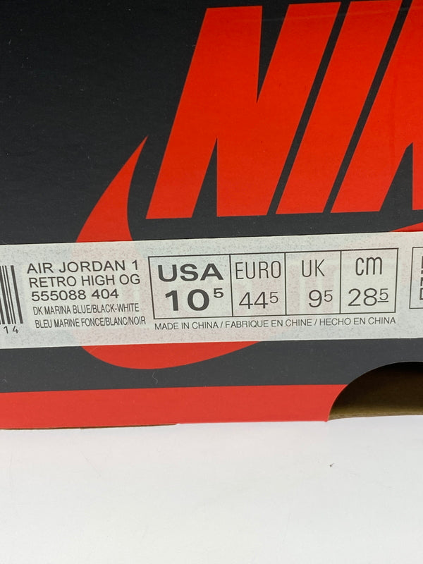 【中古品】【メンズ】 NIKE ナイキ AIR JORDAN 1 RETRO HIGH OG "DARK MARINA BLUE" 55088-404 エアジョーダン ワン レトロ ハイ オージー 靴 シューズ 160-261017-KS-26-min サイズ：28.5cm US10.5 カラー：ブルー/ブラック 万代Net店