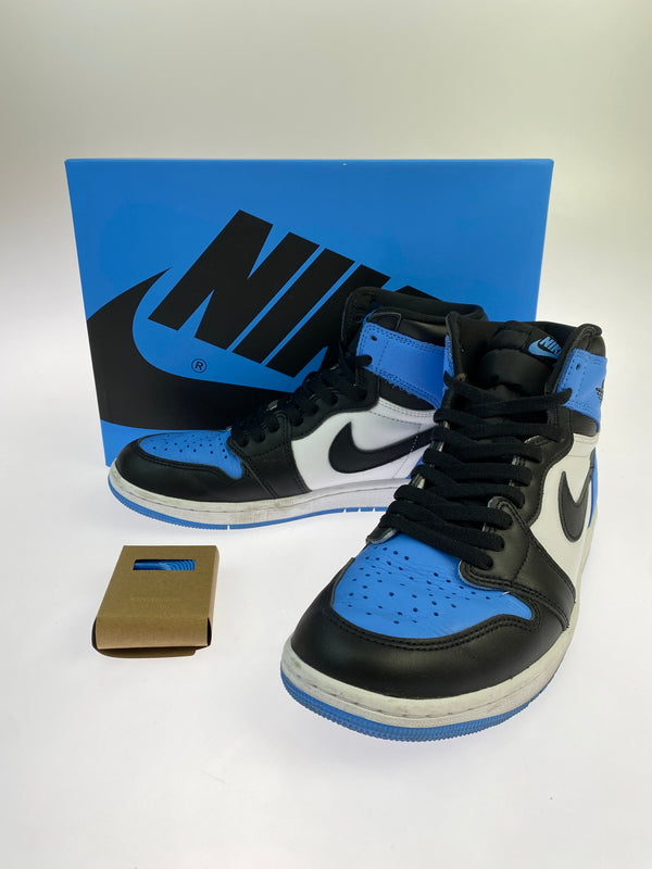 【中古品】【メンズ】 NIKE ナイキ AIR JORDAN 1 RETRO HIGH OG "UNIVERSITY BLUE" DZ5485-400 エア ジョーダン ワン レトロ ハイ オージー ユニバーシティブルー 160-261017-KS-29-min サイズ：27.5cm US9.5 カラー：ブルー/ブラック/ホワイト 万代Net店