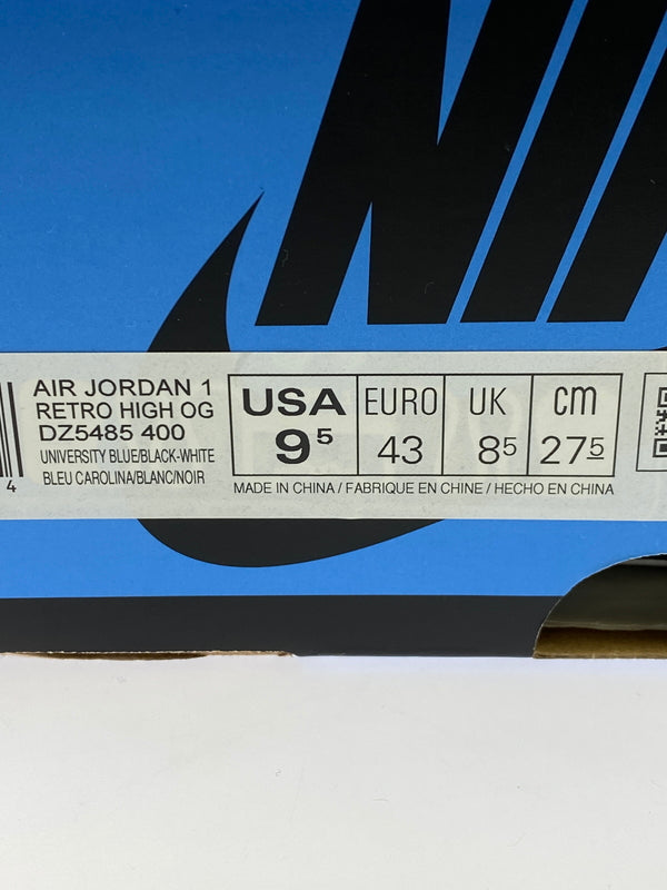 【中古品】【メンズ】 NIKE ナイキ AIR JORDAN 1 RETRO HIGH OG "UNIVERSITY BLUE" DZ5485-400 エア ジョーダン ワン レトロ ハイ オージー ユニバーシティブルー 160-261017-KS-29-min サイズ：27.5cm US9.5 カラー：ブルー/ブラック/ホワイト 万代Net店