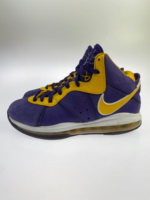 【中古品】【メンズ】 NIKE ナイキ LEBRON 8 QS LAKERS DC8380-500 レブロン8 レイカーズ スニーカー メンズ シューズ 靴 160-261018-em-02-min サイズ：27.5cm カラー：コートパープル / ユニバーシティゴールド 万代Net店