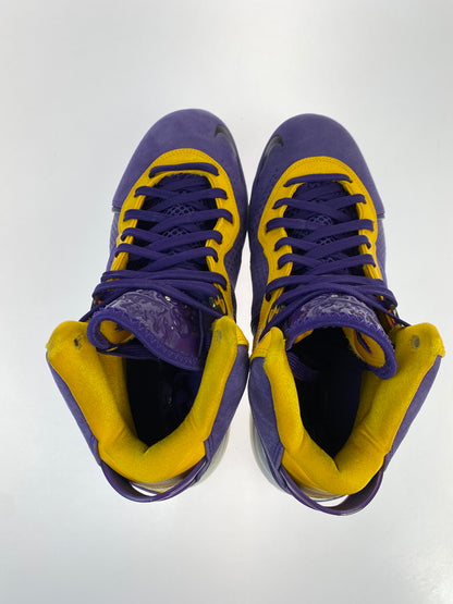 【中古品】【メンズ】 NIKE ナイキ LEBRON 8 QS LAKERS DC8380-500 レブロン8 レイカーズ スニーカー メンズ シューズ 靴 160-261018-em-02-min サイズ：27.5cm カラー：コートパープル / ユニバーシティゴールド 万代Net店