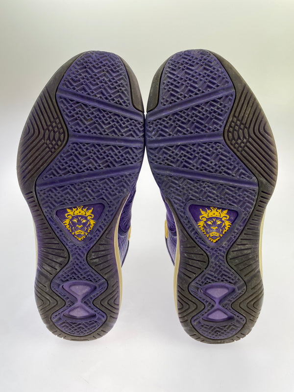 【中古品】【メンズ】 NIKE ナイキ LEBRON 8 QS LAKERS DC8380-500 レブロン8 レイカーズ スニーカー メンズ シューズ 靴 160-261018-em-02-min サイズ：27.5cm カラー：コートパープル / ユニバーシティゴールド 万代Net店