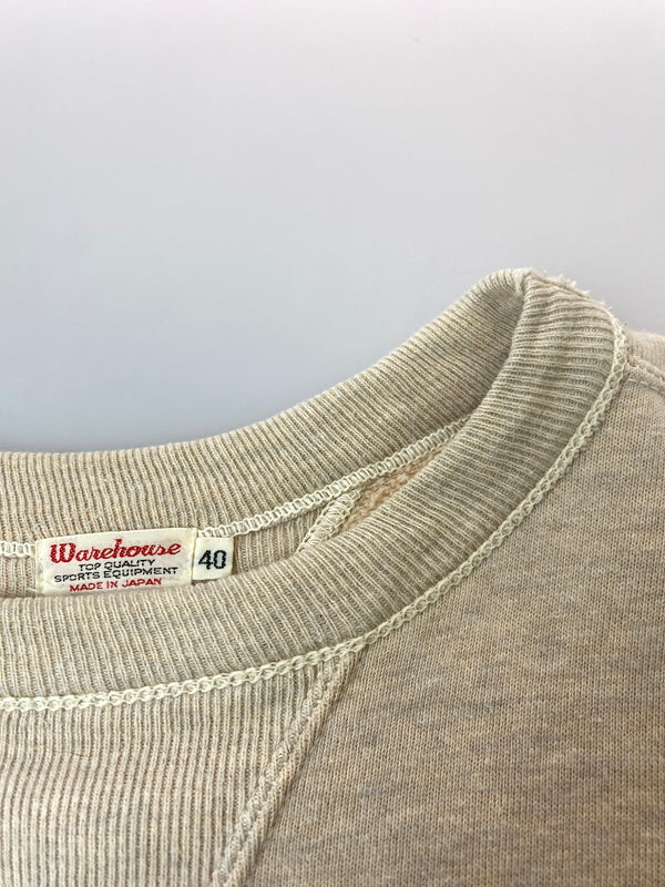 【中古品】【メンズ】 WAREHOUSE ウエアハウス フリーダム スリーブ スウェット メンズ トップス 145-261020-em-39-min サイズ：40 カラー：ベージュ 万代Net店