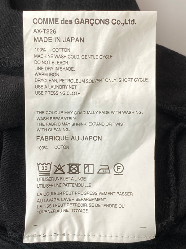 【中古品】【メンズ】 PLAY COMME DES GARCONS プレイコムデギャルソン ダブルハートパッチTシャツ AX-T226 ショートスリーブ メンズ トップス 半袖 140-261020-em-51-min サイズ：L カラー：ブラック 万代Net店
