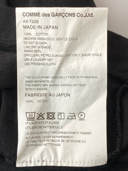 【中古品】【メンズ】 PLAY COMME DES GARCONS プレイコムデギャルソン ダブルハートパッチTシャツ AX-T226 ショートスリーブ メンズ トップス 半袖 140-261020-em-51-min サイズ：L カラー：ブラック 万代Net店
