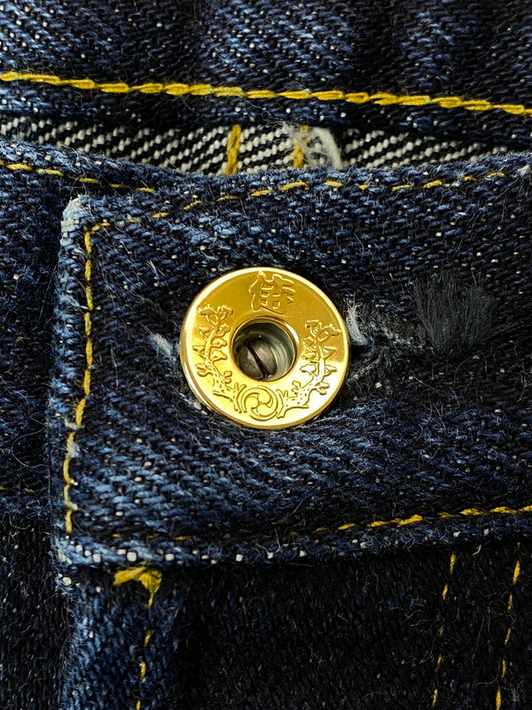 【中古品】【メンズ】 SAMURAI JEANS サムライジーンズ S3000VX 24OZ 関ケ原 DENIM PANTS デニムパンツ メンズ ボトムス ジーンズ ジーパン 156-261015-em-04-min サイズ：Ｗ34/L36 カラー：インディゴ 万代Net店