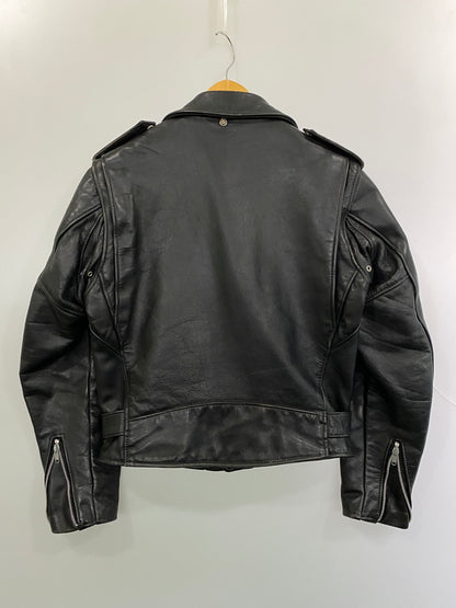 【中古品】【メンズ】 SCHOTT PERFECT ショット パーフェクト 618 DOUBLE RIDERS JACKET ダブル ライダース ジャケット レザー 革ジャン メンズ アウター バイク 145-261020-em-54-min サイズ：38 カラー：ブラック 万代Net店