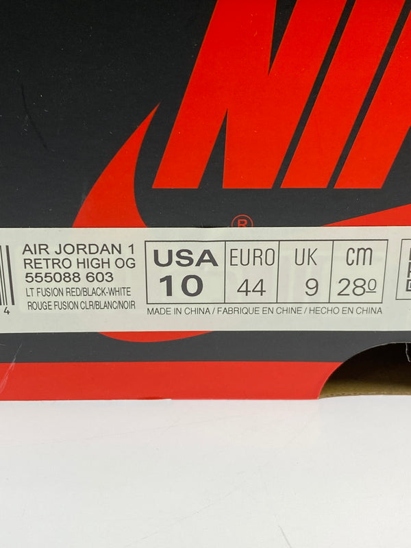 【中古美品】【メンズ】 NIKE ナイキ AIR JORDAN 1 RETRO HIGH OG "LIGHT FUSION RED" 555088-603 エア ジョーダン ワン レトロ ハイ オージー 靴 シューズ 160-261017-KS-27-min サイズ：28cm US10 カラー：ピンク/ホワイト/オレンジ 万代Net店