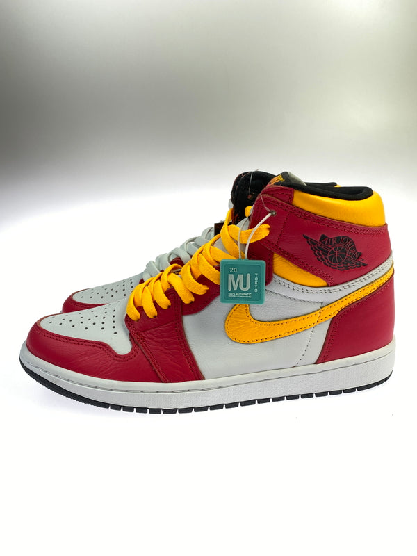 【中古美品】【メンズ】 NIKE ナイキ AIR JORDAN 1 RETRO HIGH OG "LIGHT FUSION RED" 555088-603 エア ジョーダン ワン レトロ ハイ オージー 靴 シューズ 160-261017-KS-27-min サイズ：28cm US10 カラー：ピンク/ホワイト/オレンジ 万代Net店