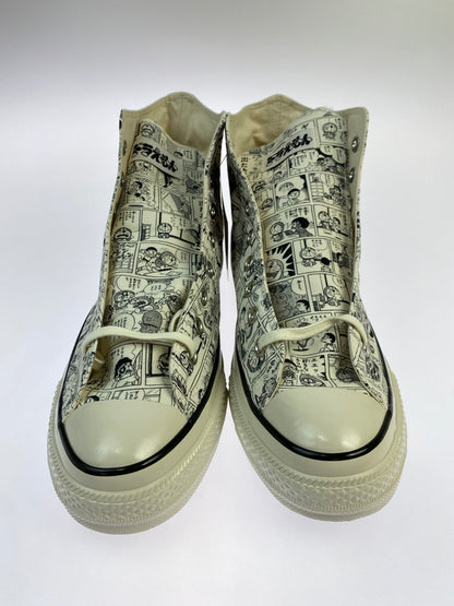 【中古品】【メンズ】 CONVERSE コンバース × ドラえもん ALLSTAR AGED CP HI 1SE569 オールスター エイジド ハイカット スニーカー コラボ アニメ メンズ シューズ 163-261018-em-39-min サイズ：29.0cm カラー：オフホワイト 万代Net店