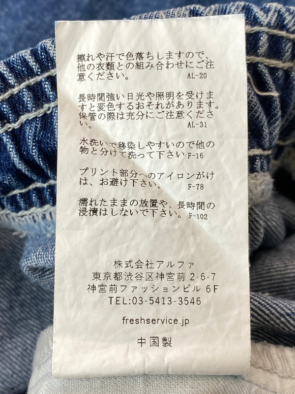 【中古品】【メンズ】 FRESHSERVICE フレッシュサービス CORPORATE EASY DENIM PANTS FSW-23-PT_124 コーポレート イージー デニム パンツ メンズ ボトムス ワイドシルエット 151-261016-em-27-min サイズ：ONE SIZE カラー：ブルーインディゴ 万代Net店