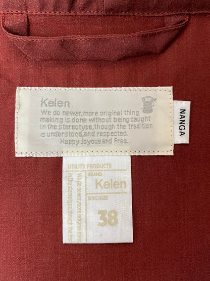 【中古品】【メンズ】 KELEN ケレン × NANGA ナンガ TAKIBI ZIP UP PARKA KL19FJK26 タキビ ジップ アップ パーカー アウトドア キャンプ 140-261015-em-25-min サイズ：38 カラー：レッドブラウン 万代Net店