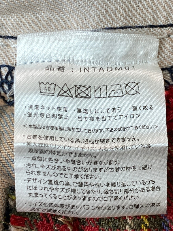 【中古品】【メンズ】 INNOCENCENYC イノセンス ニューヨーク DENIM PANT デニム パンツ メンズ ボトムス ジーパン ジーンズ リメイク ハンドメイド 153-261015-em-14-min サイズ：32 カラー：インディゴ（ライトオレンジ系） 万代Net店