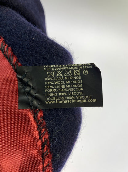 【中古品】【メンズ/レディース】 BUENAVISTA ブエナビスタ ベレー帽 帽子 ビッグベレー ウール 185-261025-em-12-min カラー：ワインレッド/ネイビー 万代Net店
