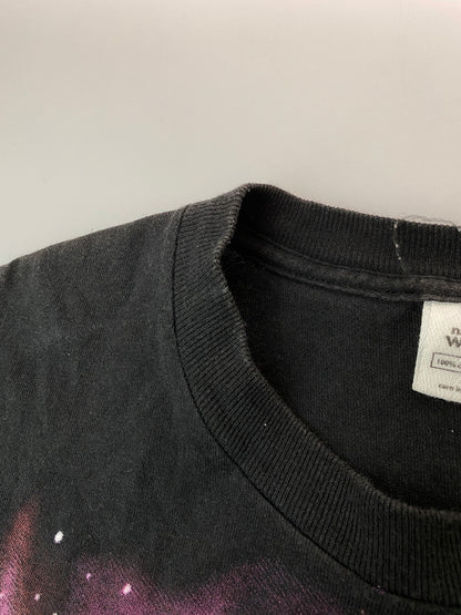 【中古品】【メンズ】 NATURAL WONDERS ナチュラル ワンダーズ WOLF PLINT S/S TEE ウルフ プリント ショートスリーブ Tシャツ 半袖 メンズ トップス 狼 146-261016-em-15-min サイズ：L カラー：ブラック 万代Net店