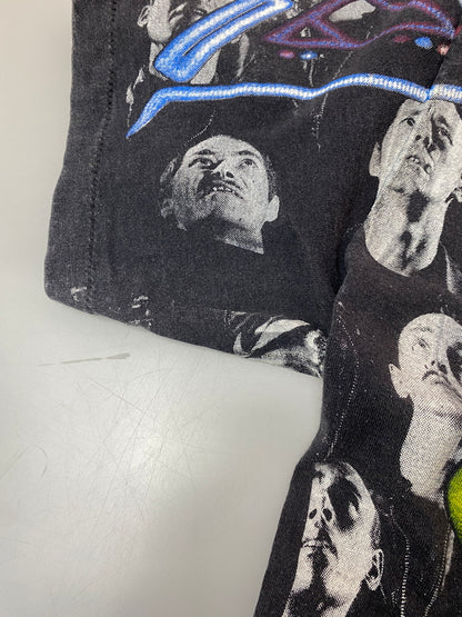 【現状渡し品】【メンズ】 GIANT ジャイアント 90S DEF LEPPARD ALL OVER PLINT S/S TEE 90年代 プリント ショートスリーブ 半袖 Tシャツ ヴィンテージ メンズ トップス バンドT ロックバンド 146-261015-em-07-min サイズ：L カラー：グレー 万代Net店