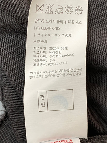 【中古品】【メンズ】 WE11DONE ウェルダン L/S TEE WD-TP6-20-001-U-CH-1 ロングスリーブ Tシャツ メンズ トップス 長袖Tシャツ ロンT 142-261016-em-12-min サイズ：L カラー：チャコール 万代Net店