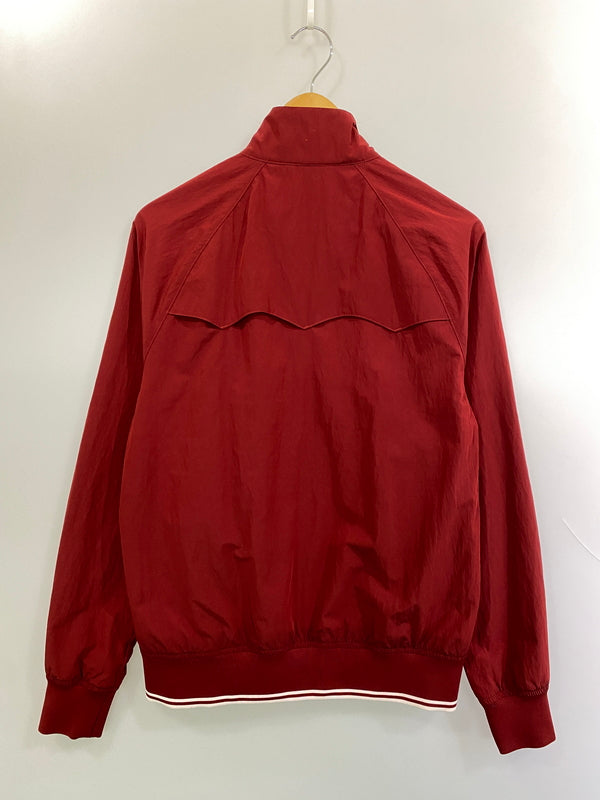 【中古品】【メンズ】 FRED PERRY フレッドペリー CRINKLE HARRINGTON JACKET クリンクル ハリントン ジャケット フルジップ メンズ ライトアウター 141-261020-em-50-min サイズ：S カラー：小豆色 万代Net店