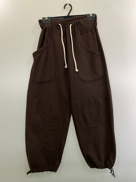 【中古品】【メンズ】 WAIPER.INC ワイパーインク NAVY ダブルニー スウェットパンツ WP1032 メンズ ボトムス 156-261016-em-26-min サイズ：S カラー：ブラウン 万代Net店