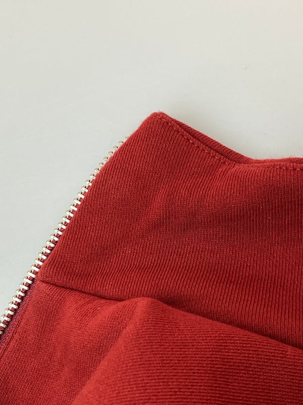 【中古品】【メンズ】 FRED PERRY フレッドペリー COLLAR STAND TRACK JACKET カラー スタンド トラック ジャケット カジュアル アウター ジャージ 141-261020-em-36-min サイズ：M カラー：ワインレッド 万代Net店