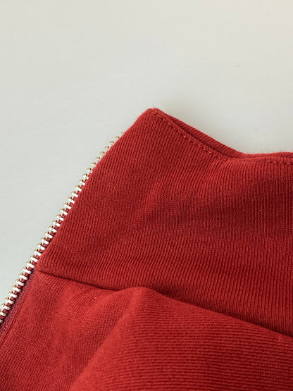 【中古品】【メンズ】 FRED PERRY フレッドペリー COLLAR STAND TRACK JACKET カラー スタンド トラック ジャケット カジュアル アウター ジャージ 141-261020-em-36-min サイズ：M カラー：ワインレッド 万代Net店