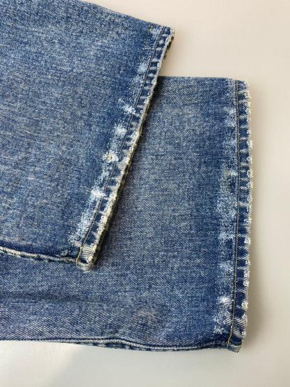 【ジャンク品】【メンズ】 LEE リー DENIM ROGGER PANTS BOSS OF THE ROAD 77 70'S デニム ロガー パンツ 70年代 ジーンズ ヴィンテージ 157-261015-em-17-min サイズ：不明（印字消え） カラー：インディゴ 万代Net店