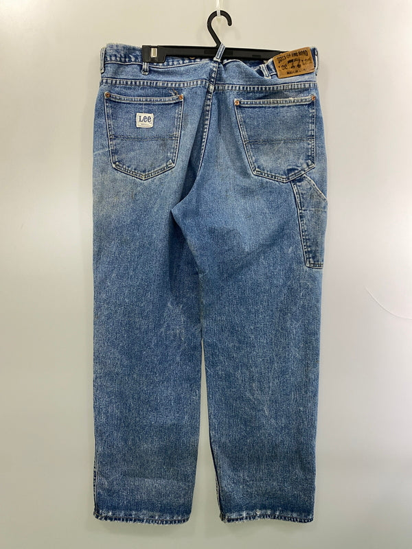 【ジャンク品】【メンズ】 LEE リー DENIM ROGGER PANTS BOSS OF THE ROAD 77 70'S デニム ロガー パンツ 70年代 ジーンズ ヴィンテージ 157-261015-em-17-min サイズ：不明（印字消え） カラー：インディゴ 万代Net店
