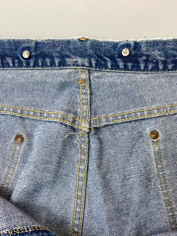 【ジャンク品】【メンズ】 LEE リー DENIM ROGGER PANTS BOSS OF THE ROAD 77 70'S デニム ロガー パンツ 70年代 ジーンズ ヴィンテージ 157-261015-em-17-min サイズ：不明（印字消え） カラー：インディゴ 万代Net店