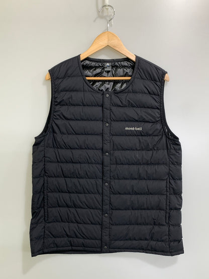 【中古品】【メンズ】 MONT-BELL モンベル ROUND NECK VEST 1101670 ラウンドネック ベスト トップス 144-261020-yn-16-min サイズ：M カラー：ブラック 万代Net店