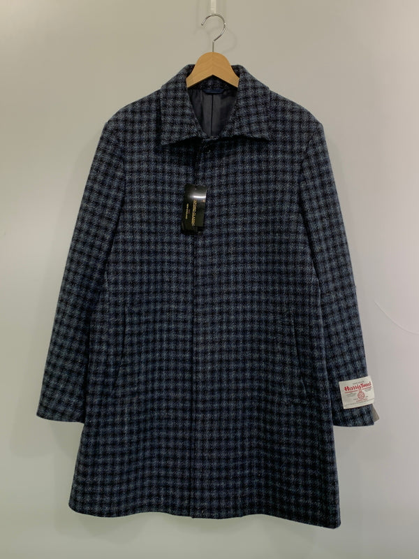 【中古品】【メンズ】 OXFORD CLASSIC オックスフォードクラシック HARRIS TWEED JACKET ハリスツイードジャケット ウール地 上着 141-261016-em-53-min サイズ：L カラー：ブルー系 万代Net店