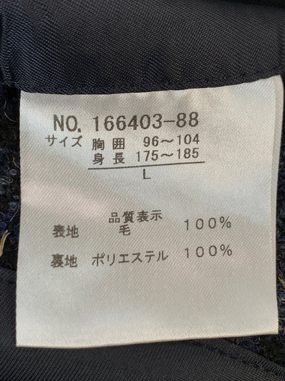 【中古品】【メンズ】 OXFORD CLASSIC オックスフォードクラシック HARRIS TWEED JACKET ハリスツイードジャケット ウール地 上着 141-261016-em-53-min サイズ：L カラー：ブルー系 万代Net店