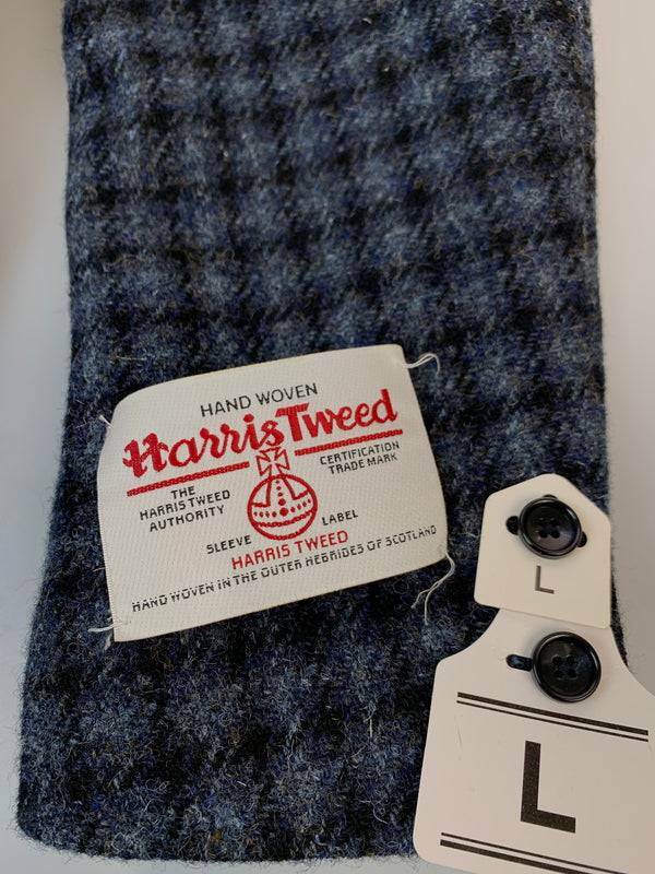 【中古品】【メンズ】 OXFORD CLASSIC オックスフォードクラシック HARRIS TWEED JACKET ハリスツイードジャケット ウール地 上着 141-261016-em-53-min サイズ：L カラー：ブルー系 万代Net店
