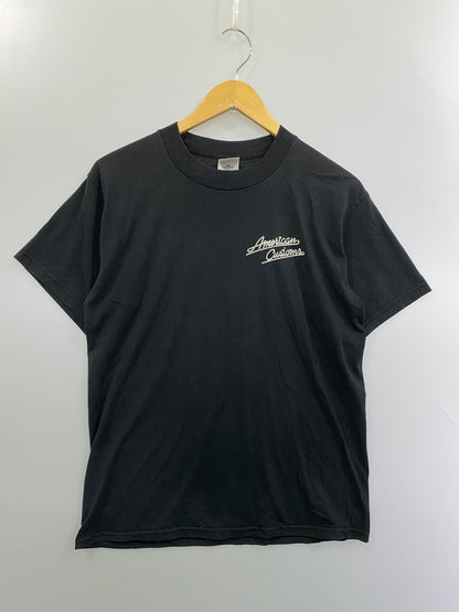 【中古品】【メンズ】 FRUIT OF THE LOOM フルーツ オブ ザ ルーム 90S AMERICAN CUSTOMS LOGO S/S TEE 90年代 アメリカン カスタムズ ロゴ ショートスリーブ 半袖Tシャツ 146-261016-em-13-min サイズ：M カラー：ブラック 万代Net店